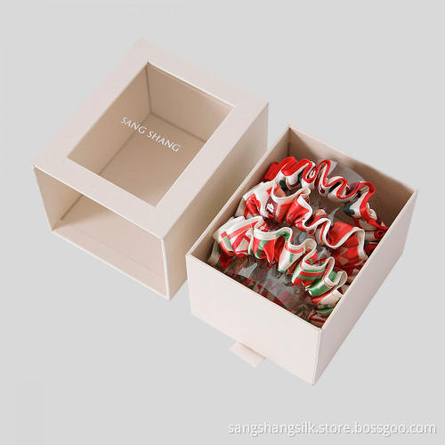 New Print Silk Scrunchies Luxury 100% Silk scrunchies